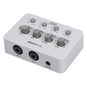 Interface audio Neva Duo blanche, prise XLR, entrées 6,3 mm, sortie USB Type C - Product Image 1