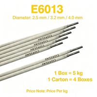 Bâton de soudage AWS A5.12 Standard E6013, élimination pratique des scories pour les travaux de réparation métallique, 2,5/3,2/4,0 mm, paquet de 5 kg