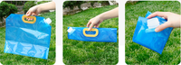 Vente en gros en stock sac d'emballage transparent de 5L 10L pour conteneur de stockage d'eau d'urgence pour liquide pochette à bec debout avec poignée