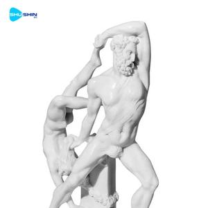 Estatua Clásica de Mármol de los Luchadores Hércules y Anteus, Escultura Mitológica Griega - Product Image 4