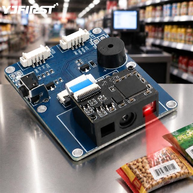 1D 2D CMOS Embedded Fixed Mount Barcode Scanner Module, USB/serial Port Support, Read Phone Screen Codes