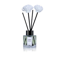 Diffuseur d'ambiance personnalisé 50 ml pour la décoration de la maison, parfum floral, parfum d'ambiance avec bâtonnets en rotin et fleurs