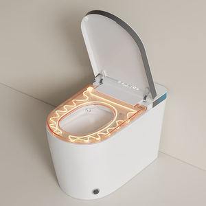 High Quality Electric Smart Toilet Ceramic WC Bathroom Elongated Bowl Floor Mounted Automatic Flush Toilet <b>Bidet</b> Remote Function - Product Image 6