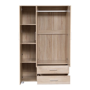 Bán Trực Tiếp Từ Nhà Máy NỘI THẤT PHÒNG NGỦ Tủ Quần Áo Tủ 3 Cử<span class=keywords><strong>a</strong></span> Và 2 Ngăn Kéo Có Gương - Product Image 2