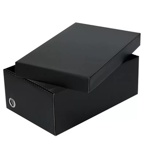 Boîte à chaussures en carton rigide pliable écologique en gros avec couvercle ciel-terre et impression en relief <span class=keywords><strong>personnalisable</strong></span> pour rangement de chaussures - Product Image 4