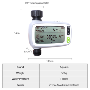 Temporizador de Riego Digital de Alta Calidad, Controlador Automático de Riego para Jardín con Función de Retraso por Lluvia - Product Image 3