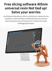 Modello <span class=keywords><strong>3D</strong></span> in Resina HF-L9 con Schermo Bianco e Nero da 16 Pollici 8K, Sorgente Luminosa a Matrice, Vite a Ricircolo di Sfere, Doppia Guida Lineare - Product Image 5