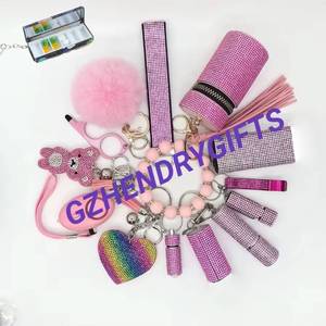 Wholesale Self Defense Keychain Set Tool Accessories Plastic Bottle Shell Product Supplies Self Defense Keychain for Women