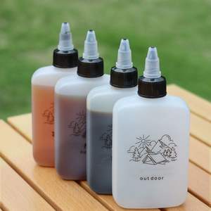 ขวดน้ำมันพลาสติกพกพาสำหรับใช้งานกลางแจ้ง ขนาด 120 มล. ขวดซอสแบบบีบสำหรับเดินทาง สีขาว ขวดใส่เครื่องปรุงรสแบบหมุน - Product Image 6