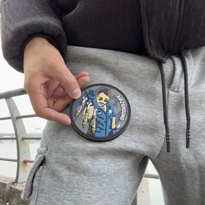Badge en caoutchouc PVC 3D personnalisé de haute qualité, étiquette ronde, patch en PVC souple, patchs en silicone avec support auto-agrippant et thermocollant pour vêtements - Product Image 2