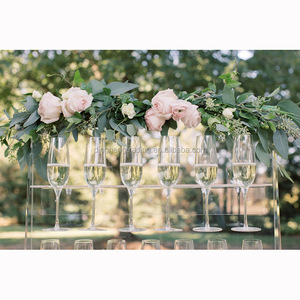 3 Tier Helder Acryl Champagne Wijn Glazen Bekers <span class=keywords><strong>Display</strong></span> Stand <span class=keywords><strong>Rack</strong></span> Muur Voor Bruiloft - Product Image 3