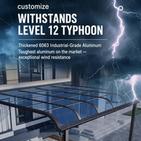 Auvent de terrasse de luxe rétractable, moderne, manuel, en aluminium, de haute qualité, résistant aux UV et à la pluie, pour balcon de villa
