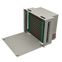 Marco de Distribución Óptica (ODF) de Grado Telecomunicaciones, 144 Núcleos, Adaptador FC, Montaje en Rack de 19 Pulgadas, para Redes FTTH y FTTx