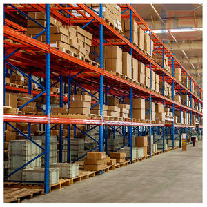 מערכת מדפים למחסן בעלת קיבולת גבוהה, עשויה פלדה חזקה לאחסון כבד. - Product Image 4