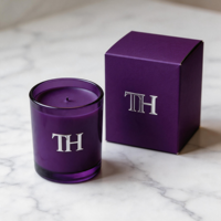 Bocaux à bougies en verre de luxe vides et uniques pour champagne, 8oz, 10oz, 12oz, 14oz, avec couvercle et boîtes