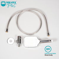Kits de douche à main ABS promotionnels à durée limitée d'usine SOLVEX support mural de jet de massage de vanne d'eau froide/chaude pour appartements