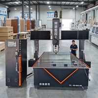 Máquina Router CNC de 4 Ejes Rongchi con Eje Rotatorio para Grabado 3D de Cilindros, Sistema de Tallado Industrial Multimaterial para Madera y Metal