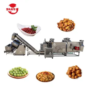 Best quality easy operation grains fryer gas heating seeds nuts frying machine