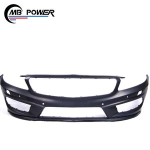 Kit de carrocería de estilo A clase A45 A apto para W176 A200 A250 2013- A45 parachoques delantero Punta de escape falda lateral material PP Facelift - Product Image 3