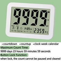 Rappel d'événements J & R grand écran 9999 jours calendrier de bureau horloge numérique Led compte à rebours