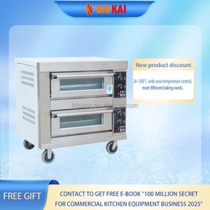 Horno industrial de doble escritorio comercial para hornear a gas y eléctrico para panadería y pizzería Equipo de horno industrial - Product Image 5