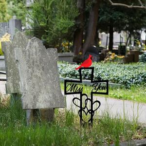 Iron Cross Memorial <b>Ornament</b>, Flat Metal Plaque for <b>Grave</b> Remembrance - Product Image 1