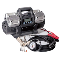 Heavy-duty 12V ABS Vehicle Tire Compressor 4-cylinder 150PSI Fast Inflation Machine Digital Pressure Gauge Emergency Light
