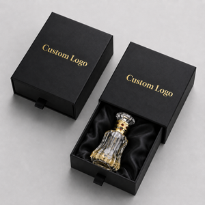 Decorative Luxury Perfume Packaging Rigid Sliding Drawer <b>Boxes</b> Cardboard Glossy Lamination Custom Logo Paper <b>Gift</b> Box - Product Image 1