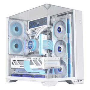 Lian Li <span class=keywords><strong>O11</strong></span> VISION COMPACT Noir/Blanc Boîtier moyen Compatible avec les cartes mères ATX/ Micro-ATX à connexion arrière pour la construction de PC - Product Image 1