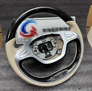 Volante Deportivo Personalizado de Madera de Caoba para Mercedes <span class=keywords><strong>Maybach</strong></span> Clase S AMG S63 2018-2022 Compatible con W221 W222 W223 - Product Image 5