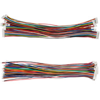 Fil de raccordement électronique coloré à double extrémité 28 AWG, pas de 125 mm, 2P-12P