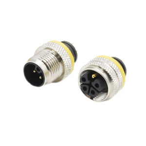 ซัพพลายเออร์ขั้วต่อ M12 5 ขา รหัส L ปลั๊กตัวผู้ ตัวเมีย ซ็อกเก็ต ฝาครอบกันน้ำ สายเชื่อม ขั้วต่อพลาสติกแบบวงกลม M12 - Product Image 5