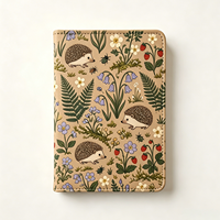 Carnet à couverture rigide YaLong multi-couleurs en cuir, motif animaux de la forêt vintage, reliure thermique, dessiné à la main, cadeau personnalisé sur le thème de la nature