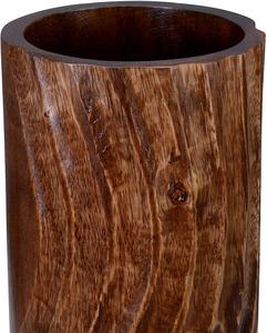 Jarrón decorativo de mesa con cilindro tallado ondulado - Product Image 3