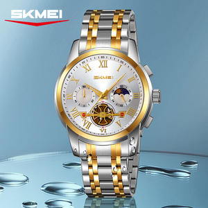 Reloj de Lujo para Hombre con Logotipo Personalizado OEM, Etiqueta Privada, Resistente al Agua 3ATM, Manecillas Luminosas, Movimiento Japonés, Caja Dorada, Montre Pour Hommes - Product Image 3