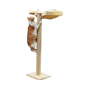 Custom Wood Eco-friendly <strong>Cat</strong> Window Perch <strong>Scratching</strong> <strong>Posts</strong> Climbing Tree Hammock Mounted Suction Cups <strong>Cat</strong> Tree Tower Carton - Product Image 1