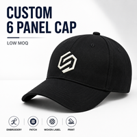 Casquette de baseball 6 panneaux OEM ODM, broderie personnalisée, en coton, style sport, réglable, visière incurvée, promotionnelle
