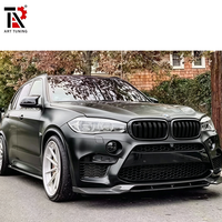 Grille supérieure avant en fibre de carbone pour BMW X5M F85, X5 F15, X6 F16, X6M F86, cadre de calandre avant, coques de rétroviseurs, garnitures de couvercles d'aération