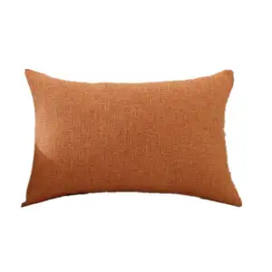 Housse de coussin de canapé en coton-lin, coussin rectangulaire, grande bande, 60x80cm, lit nordique, grand dossier