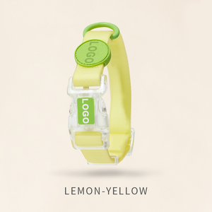 Wasserdichte PVC-beschichtete Hunde halsbänder mit rutsch fester Prägung Langlebige und verstellbare bunte Hunde halsbänder aus weichem Nylon-Makaron - Product Image 4