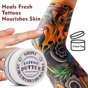 Baume de soin après tatouage, rehausseur et illuminateur de couleur <span class=keywords><strong>pour</strong></span> les anciens tatouages, crème réparatrice anti-démangeaisons biologique <span class=keywords><strong>pour</strong></span> les nouveaux encrements - Product Image 3