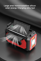 Lampe torche solaire LED multifonction portable 10000mah avec alerte d'urgence AM