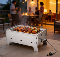 Barbecue pliable portable pour camping, cuisinière de camping extérieure, barbecue à gaz pour balcon, camping-car