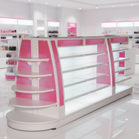 Étagères de supermarché en métal double face de haute qualité Hongye, modernes, blanches, robustes, pour l'épicerie, la vente au détail, les cosmétiques