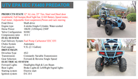 UTV sportif Fangpower Farmer 400cc de haute qualité, directement de l'usine, 4x2 côte à côte, 4x4 automatique pour les loisirs en sentier/dunes, UTV 4x4