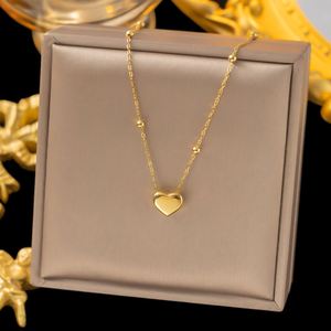 Juego de Joyería de Acero Inoxidable con Collar y Pulsera Chapados en Oro de 18k, Resistentes al Deslustre, con Colgante de Corazón, Impermeables, y Pendientes - Product Image 3