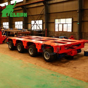 Semi-<span class=keywords><strong>remorque</strong></span> multi-<span class=keywords><strong>essieux</strong></span> à plateau surbaissé hydraulique modulaire de fabrication chinoise - Product Image 5