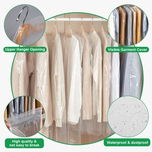 Housse de protection transparente personnalisée pour vêtements, sac en plastique anti-poussière pour vêtements - Product Image 1