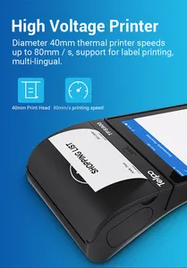 Telpo aparelho biométrico, android 10 carregamento portátil impressão de dedos, android edc com scanner