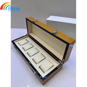 Caja de Madera Rectangular Ecológica de Alto Brillo con Terciopelo para Almohadas, con 5 Ranuras, para Exhibición de Colección y Regalo de Relojes - ¡Gran Oferta! - Product Image 2